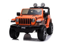 tsilova Tsilova Jeep Wrangler Rubicon Orange Kinder Elektro Auto Jeep Wrangler Rubicon 4x4 2- Sitzer 4x35W
