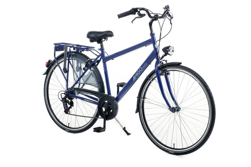 fahrrad 28 zoll blau Fahrrad Moves 28 Zoll 50 cm Herren & Damen Stadt Rad 6G Felgenbremse
