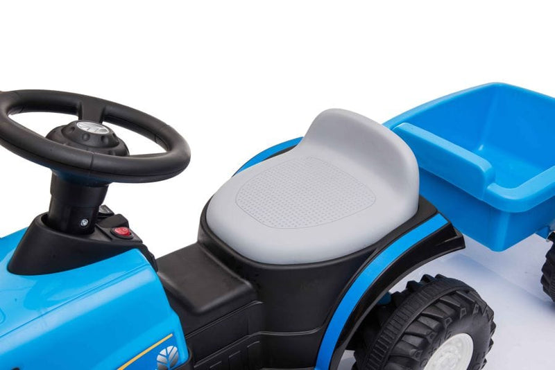 Kinderspass Radke - Traktor mit Anhänger, blau/gelb