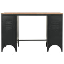 tsilova Tsilova Schreibtische Schreibtisch mit Ständer Tannenholz Massiv und Stahl 120x50x76 cm