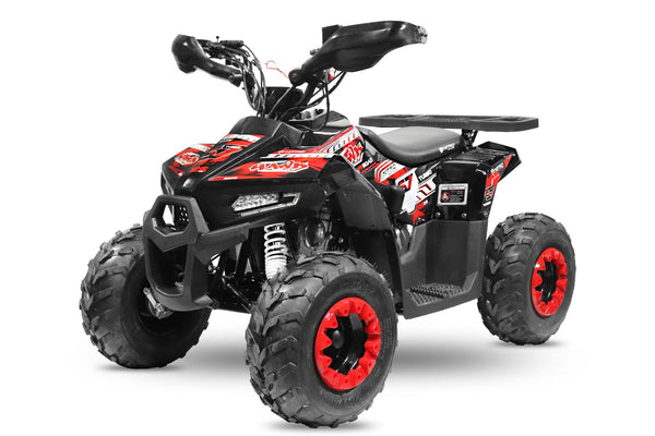 tsilova Tsilova  Schwarz / Rot Hawk S7 Sport Edition Midi Quad 125cc 7 Zoll Automatik + RG Kinderquad Benziner