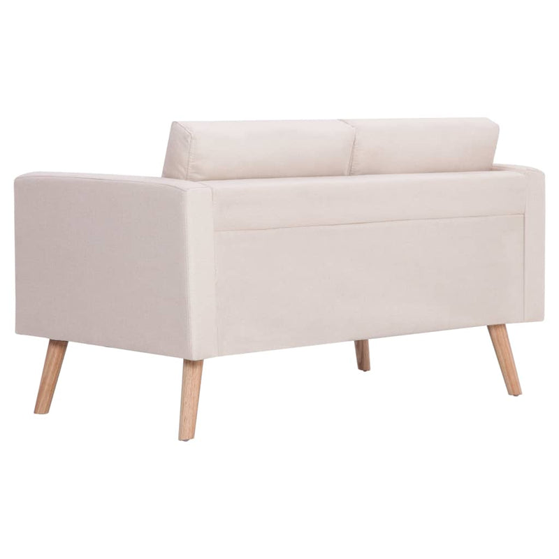 tsilova Tsilova Sofas 2-Sitzer-Sofa Stoff Cremeweiß