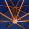 tsilova Tsilova Sonnenschirme & Sonnenschutze Ampelschirm mit Mast Azurblau 3,5x2,9 m Massivholz Tanne
