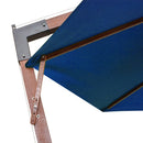 tsilova Tsilova Sonnenschirme & Sonnenschutze Ampelschirm mit Mast Azurblau 3,5x2,9 m Massivholz Tanne