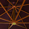 tsilova Tsilova Sonnenschirme & Sonnenschutze Ampelschirm mit Mast Bordeauxrot 3x3 m Massivholz Tanne