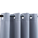 tsilova Tsilova Vorhänge & Gardinen Verdunkelungsvorhang mit Metallösen Grau 290 x 245 cm